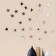 Interior stickers "stars", mirror, decor on the wall, set 50 pcs, pcs 5 x 5 cm