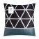 Pillowcase decorative Ethel Triangles 40 x 40 cm, 50% polyester, 50% leatherette