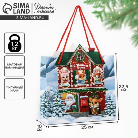 Gift Package "New Year's House", 25 x 27 x 10 cm, New Year