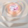 Satin tape, 25 mm × 23 ± 1 m, color cream-yellow No. 06