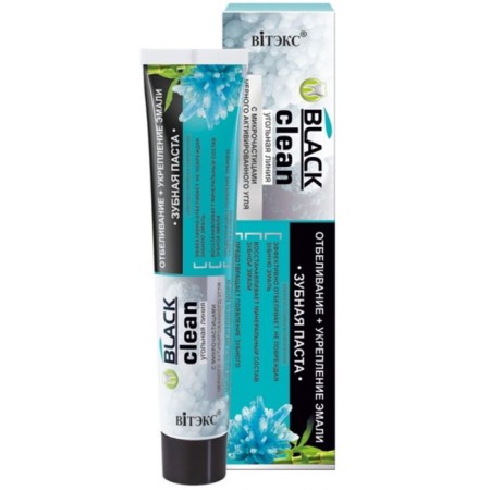 Toothpaste Black Clean “Whitening + Strengthening Emali”, 85 g