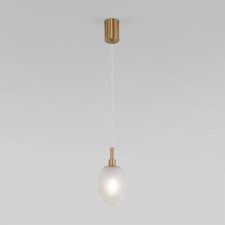 Suspended lamp Eurosvet PineApple 50266/1, E14, 1x40W, 124x124 mm, brass color, transparent