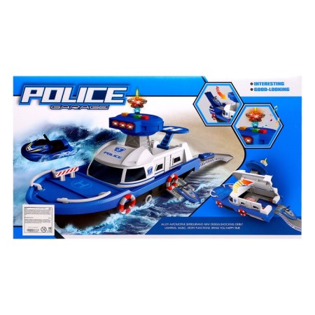 Parking "Police boat", with cars, light and sound effects-14