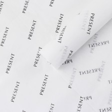 Pressent packaging paper, white, 50 x 70 cm