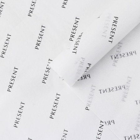 Pressent packaging paper, white, 50 x 70 cm
