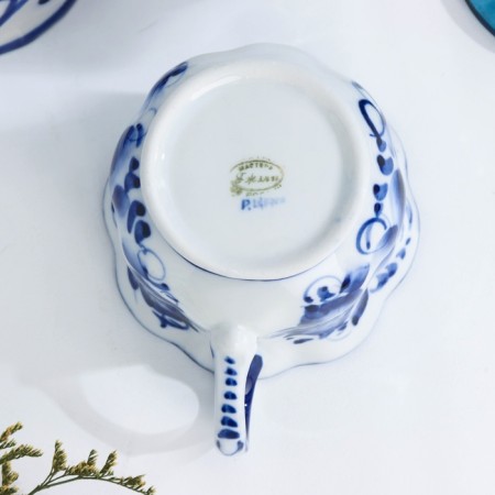 Cup "Smile", 11 × 9 × 8 cm, gzhel-3