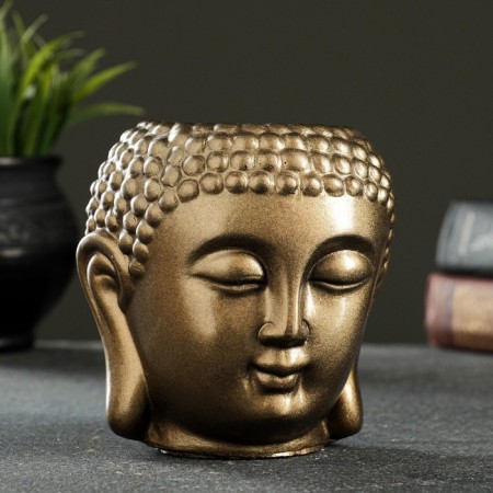 Kashpo - organizer "Buddha" bronze, 11x11x11cm
