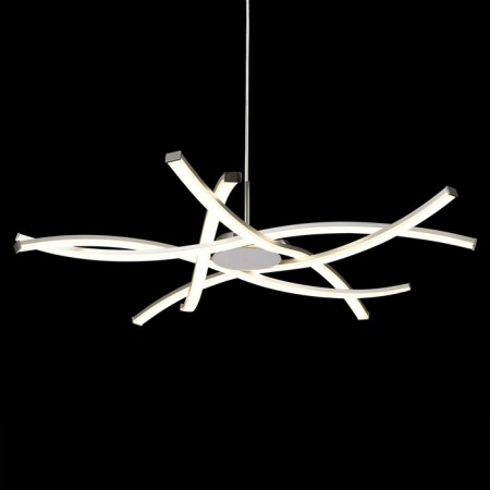 Suspended chandelier Mantra Aire, Led, 3700lm, 3000k, 350 mm, silver color-2