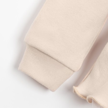Kids (jumper, trousers) minku, beige color, height 80-86 cm-2