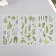 Stickers Plastic "Tropical Leaves" set of 6 sheets 10x18 cm