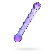 Sexus Glass bilateral phallimitator, glass, lilac, 19.5 cm