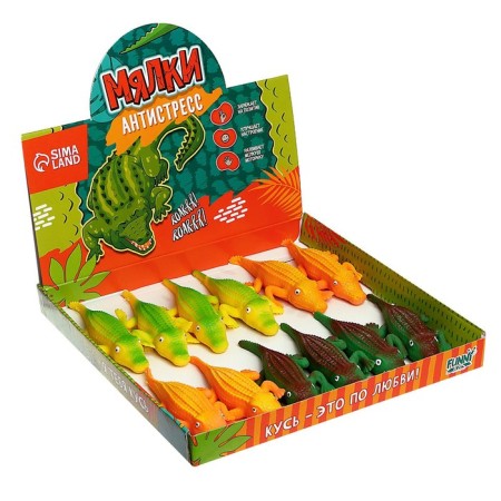 Anthistress Magnel Tyanochka "Crocodile", with sand, Mix color, in showbox-6