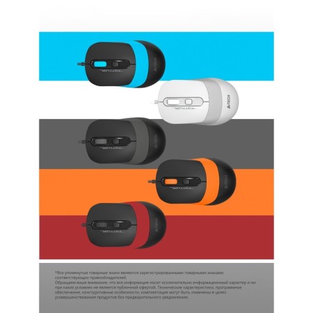 Mouse A4Tech FSTYLER FM10 Black/Gray Optical (1600DPI) USB (4but)-4