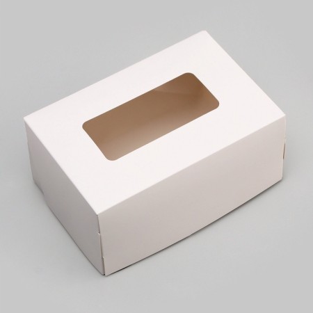 The box is folding, with a window, white, 15 x 10 x 7 cm-4