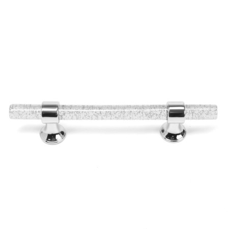 Cappio pk106 bracket handle, m/o 96 mm, d = 12 mm, plastic, transparent/chrome color-2