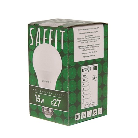 LED LED SAFFIT SBA6015, A60, E27, 15 W, 230 V, 6400 K, 1,500 lm, 220 °, 118x60 mm-2