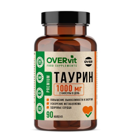 Taurin Overvit, 90 capsules