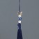 Textile suspension, metal "Butterfly" dark blue 1x1.2x16.5 cm