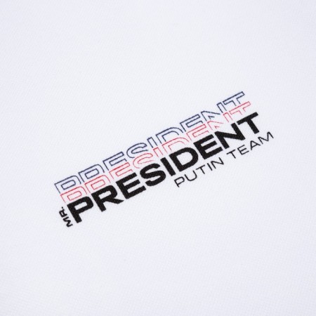 Polo with long sleeve President, size S, white color-12