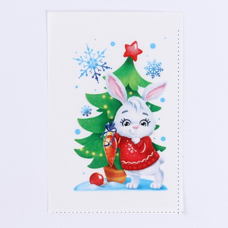 New Year's set for creativity. DIY soap "New Year! Bunny at the Christmas tree "-3