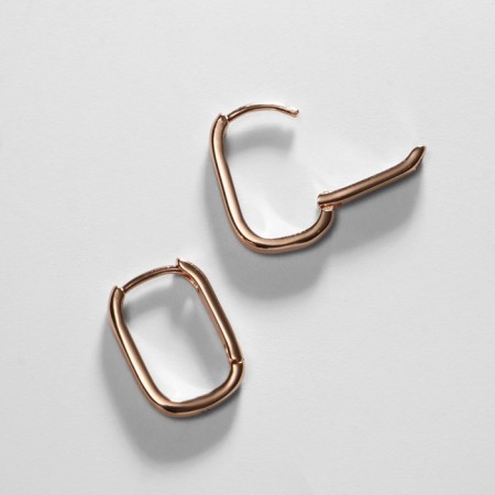 Earrings Metal Xuping Elevation, Color Pink Gold-1