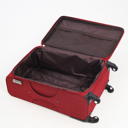 Big suitcase 28 ", a lightning department, code castle, 4 wheels, 2 outer pockets, red color-8