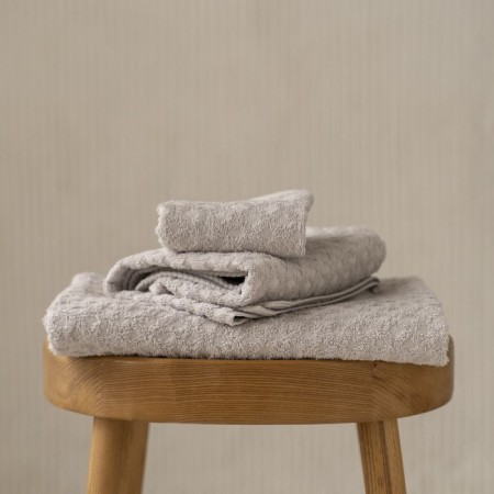 Terry towel Pasionaria "Memo", 450 gr, size 30x50 cm, color light gray-1