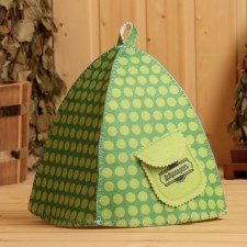 Bath cap with a print 