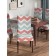 Czech on the chair "Classic zigzags", decorative, velor