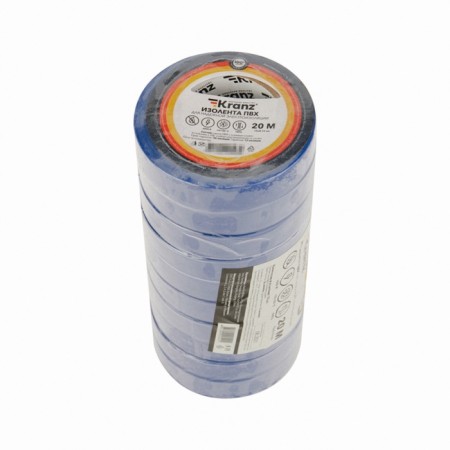 PVC island 0.13x15 mm, 20 m, blue kranz-4