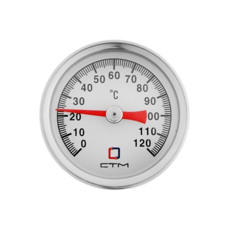 Bimetallic thermometer "STM" CTT14D40, D = 40 mm, 120 ° C, with a submersible sleeve