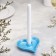 Gypsum Climber "Heart", 14x2.5cm, Blue