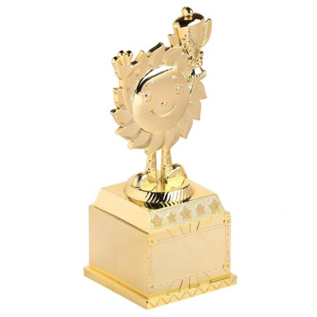 The reward figure is nursery, for application, cup, plastic, gold, 13 x 5.5 x 5 cm.-2
