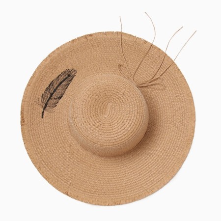Women's hat minku, light brown color, rr 58-3
