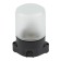 Moisture -proof lamp Uniel, 60 watts, E27, IP65, 137x107x84 mm, black color black