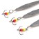Vertical "Yaman" torpedo with a tee, size 50 mm, 5 g, Nickel color