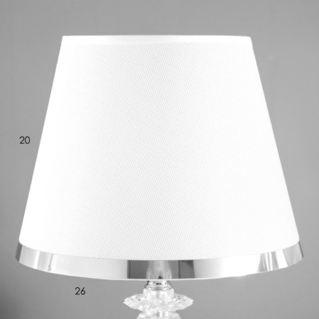 Board lamp "Latea" E27 40W Belo-chromium 25x24x41 cm-4