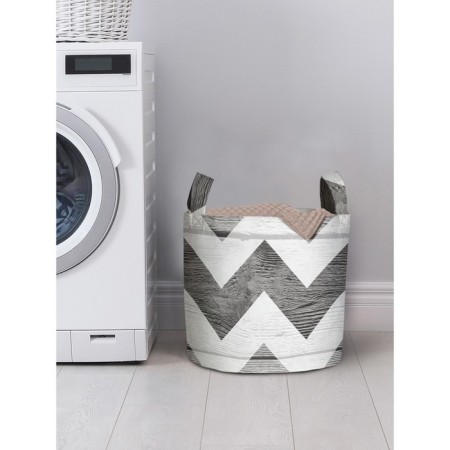 Basket for storage of things "zigzag from the past", size 35x35 cm