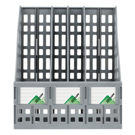 Capital, vertical, 4 compartments, gray-2