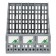 Capital, vertical, 4 compartments, gray