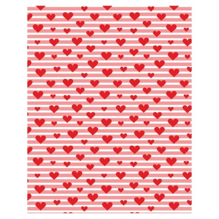 Pillow Cut "Hearts on stripes, decorative, size 16x45 cm-1