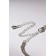 Bracelet with rhinestones "Zircon" Izvsk, circle, white color in silver, l = 15 cm