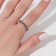Ring "Jewelry" pigtail, color black silver, dimensionless