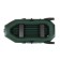 Yugana S 240 ND boat, inflatable bottom, olive color