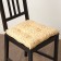 Siddle on the chair Ethel "Flowers" cv. Yellow, 40x40 cm, 100% p/e