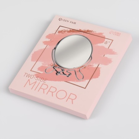 The desktop mirror is a suspended “circle”, bilateral, with an increase, D mirror surface 14 cm, silver color-4