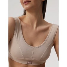 Top female supporting on the wide straps of Mirey, size 46, bodily color