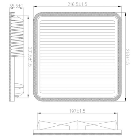Air filter Totachi TA-1759-1