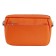 Female bag, genuine leather, orange 19x6x12 cm