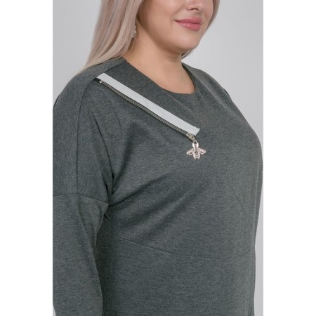 Women's dress, size 54, gray color-5